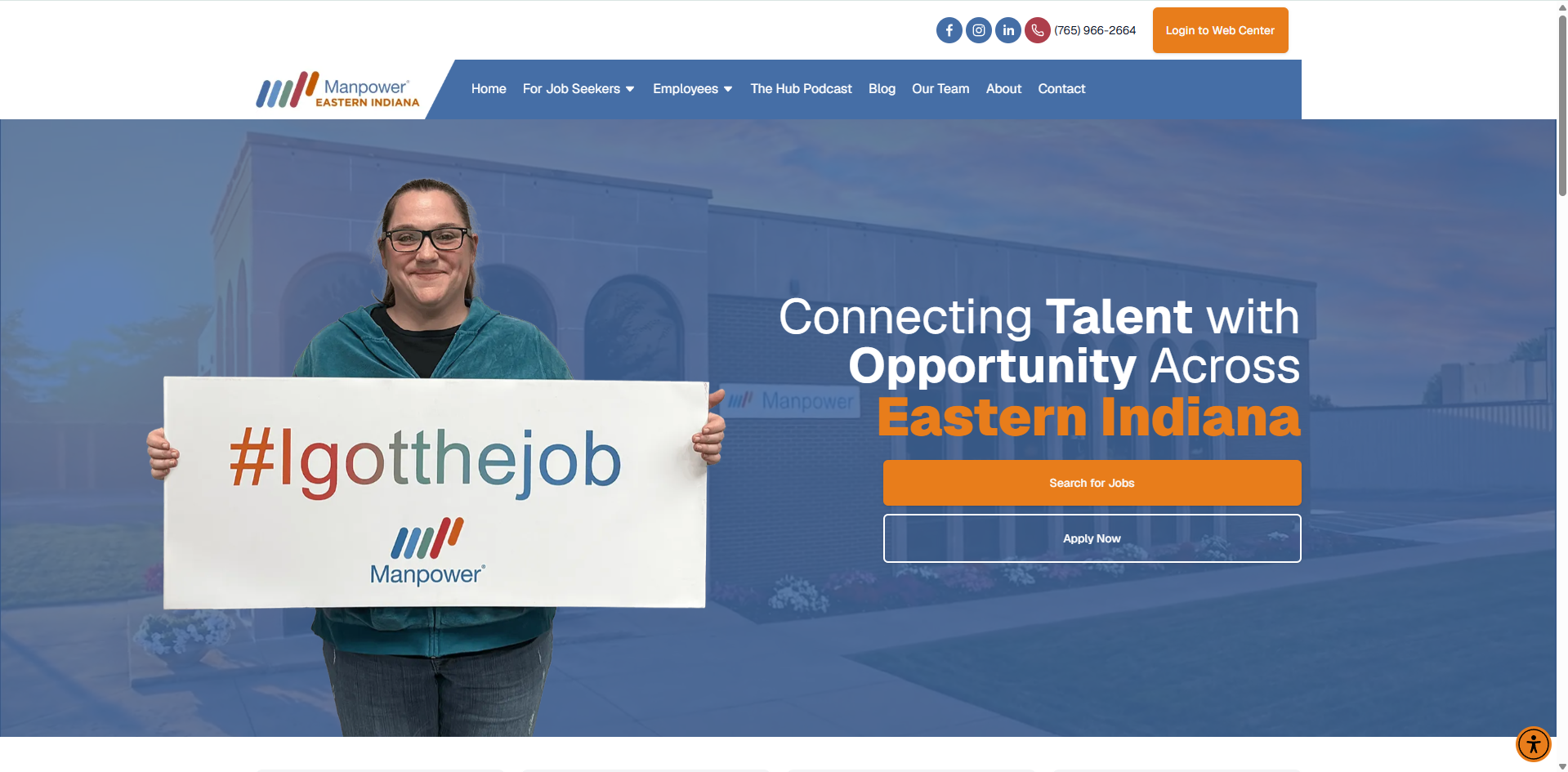 Manpower East Central Indiana job search
